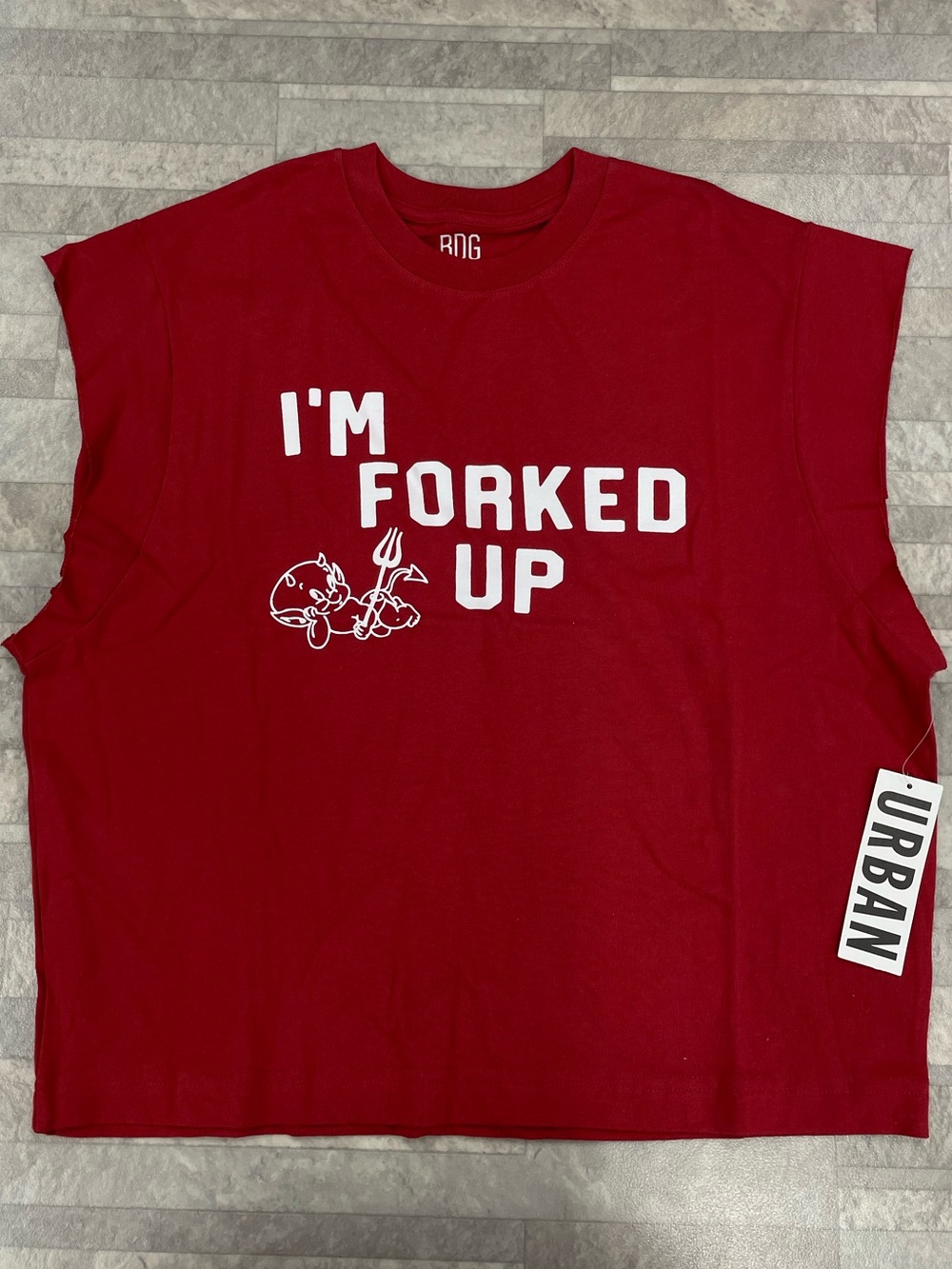 (UO-127) Urban Outfitter BDG Graphic Muscle Tee